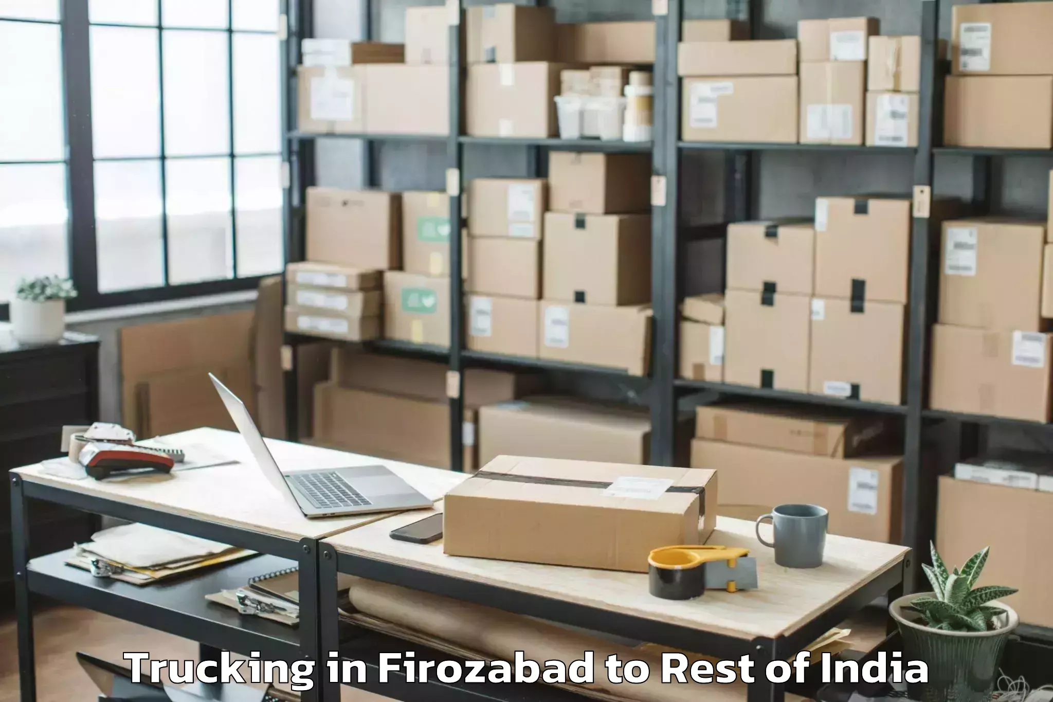 Quality Firozabad to Kosya Kutauli Trucking